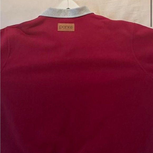 Parke Red Polo Collar rugby Sweatshirt brand new - Picture 3 of 5